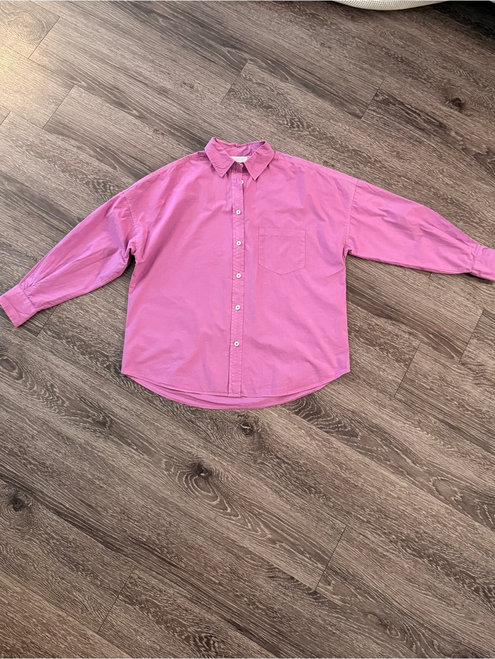 LMND Chiara Long Sleeve Shirt in Fuchsia